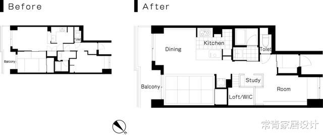 ：日本一家4口住55㎡，放下2张床，带步入式衣帽间！国内小户型学学
