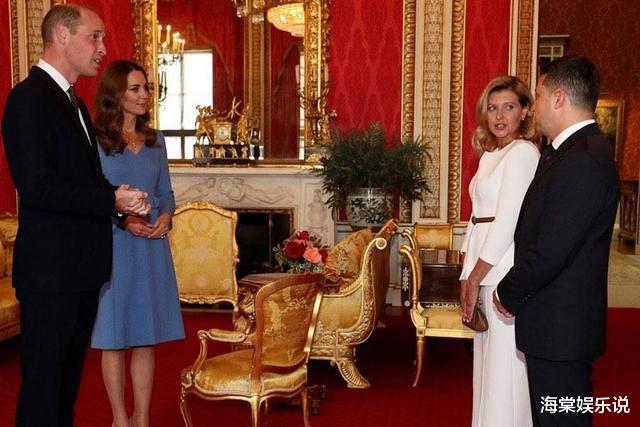 凱特代女王在白金漢宮接訪，戴皇傢藍鉆石首飾璀璨奪目，艷壓群芳-圖2