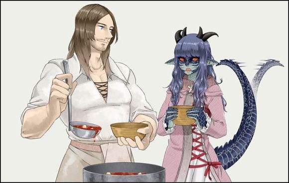 上古卷轴|上古卷轴天际之亚龙人与元气满满的女仆