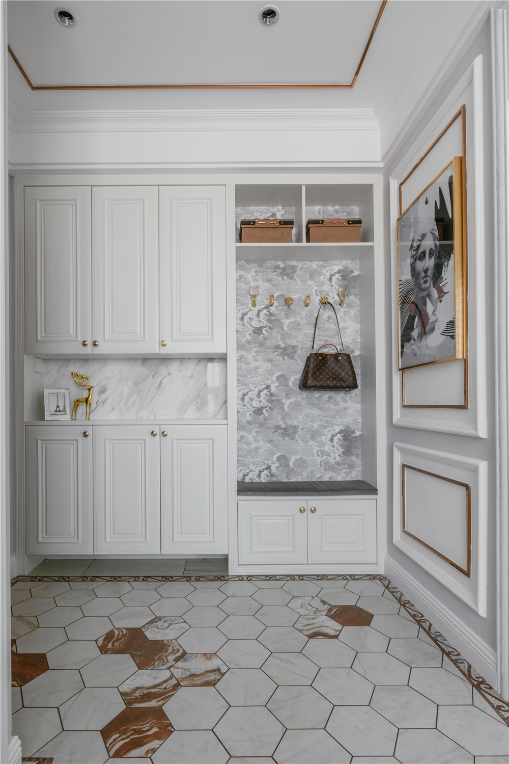 『』151平米的大户型,美式轻奢风装修,效果也着实不错,有轻奢范!