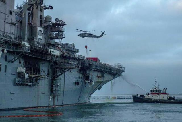 美国|美国\准航母\燃烧2天致61伤 美媒：维修可能要花费数年