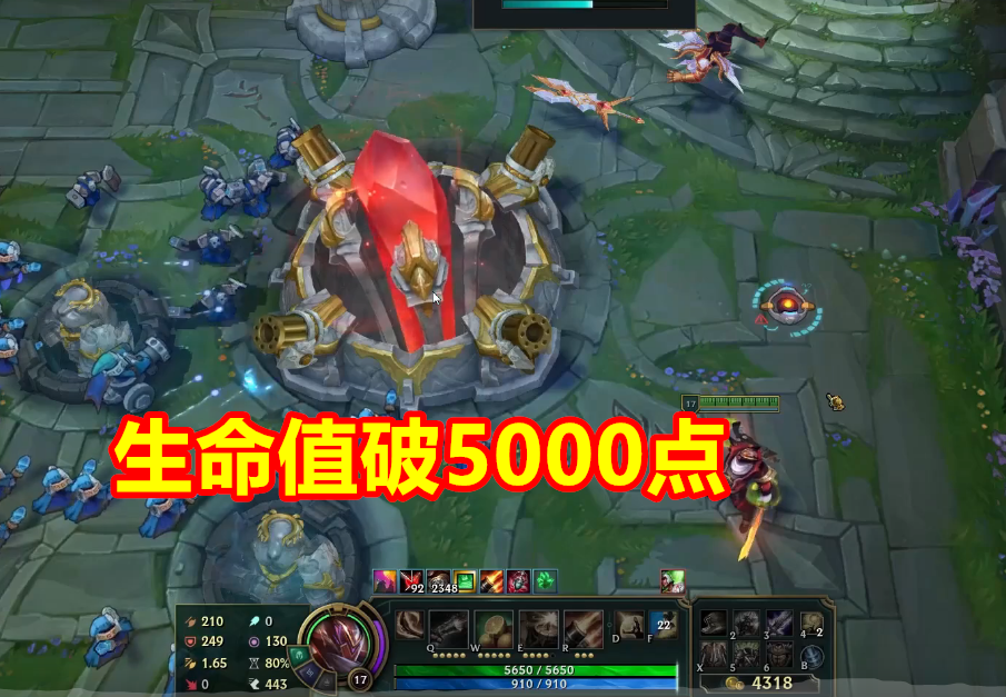 无限火力：LOL：无限火力最强玩法，血量轻松破6000点，双Q直接秒脆皮！