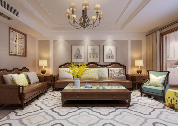 |260平齐龙世纪花园美式风格