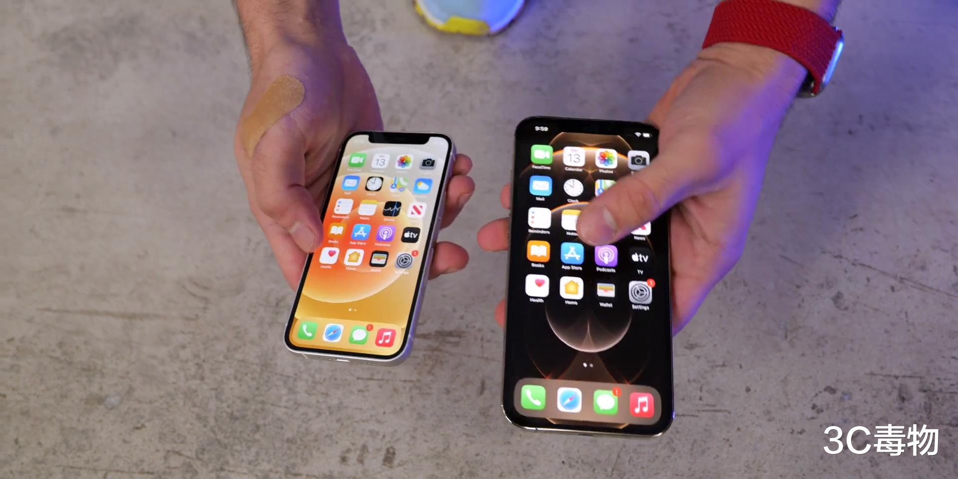 iphone12|iPhone12mini/12ProMax跌落测试：超瓷晶面板一样惨不忍睹