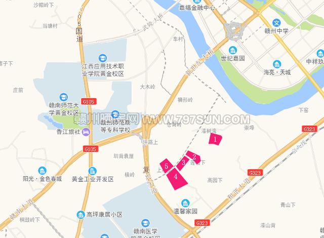 赣州蓉江新区5宗土地挂牌出让，总价近9亿元