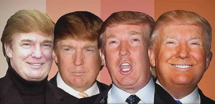 『特朗普』为什么特朗普的眼袋是白色的?