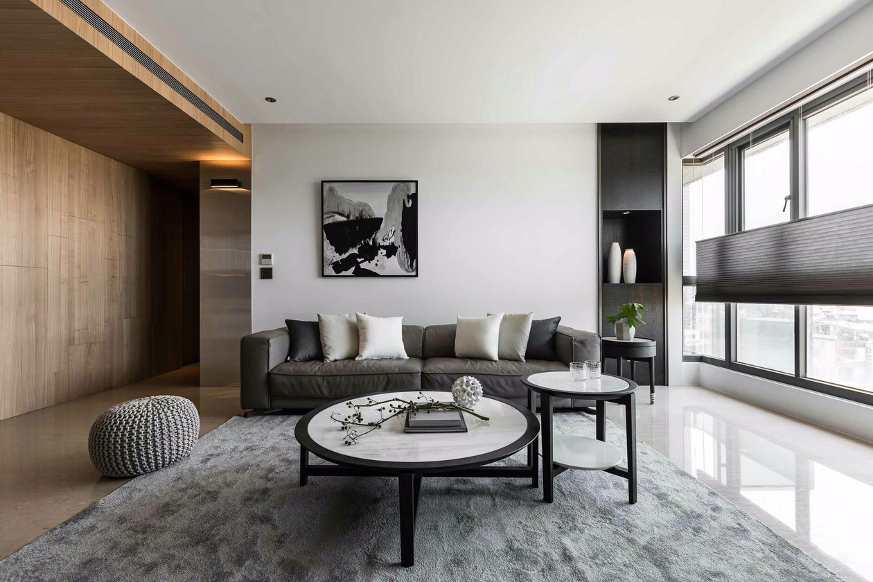 |简洁无华的家具 佐以温润的木作肌理点缀 纯净、简洁