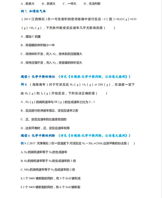 学霸▲20年高考！化学必考题型总结，高考学霸带你高三逆袭，建议打印