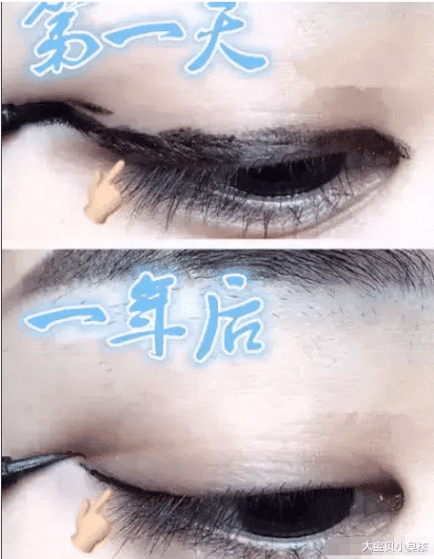 『眼影』同样是“化妆”，第一天VS一年后，差距太大，钢筋男友：打扰了