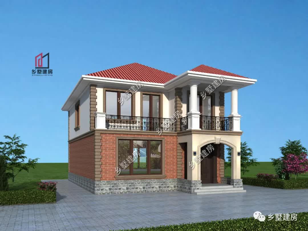 |9.8X16米双层精致田园风别墅，小开间也有大奥妙