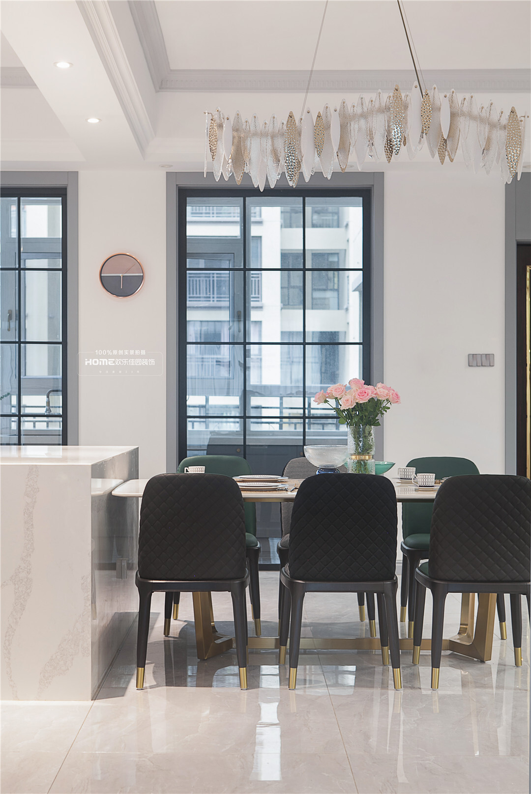 |200平美式轻奢婚房,前卫而精致,满满的小资情调