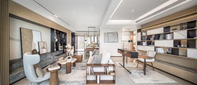 |77㎡的小房子,也能住出豪宅体验?打通客餐厨书空间,真实现!