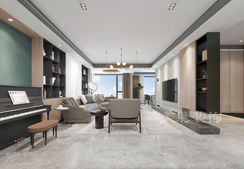 「」谁说简约不好看？160平四室两厅现代简约风格设计超有魅力