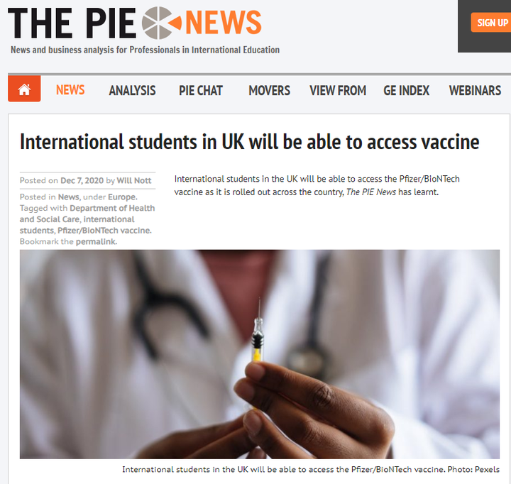 洛阳新东方出国留学 全民接种指日可待，留学热门国家新冠疫苗接种情况汇总！
