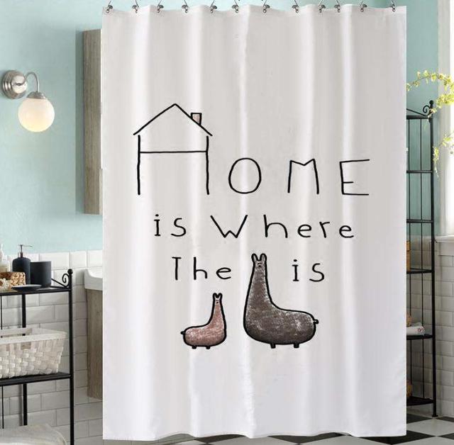 『』小户型卫生间别做干湿分离了，用浴帘隔断更巧妙，7种花色任你选