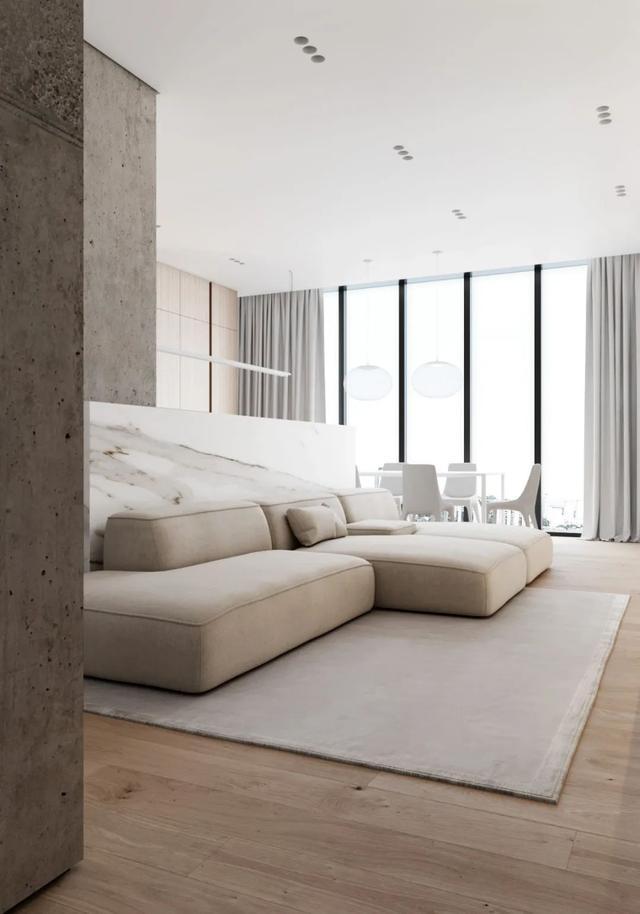 |看了他“空空如也”的家，我忍不住羡慕，这种装修，太高级了