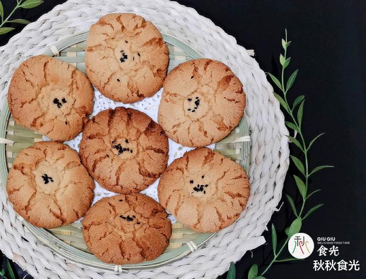 『桃酥』教你自制传统美食“桃酥”咬1口酥掉渣，简单易学，看1遍就能学会