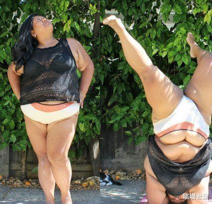 |最柔软的胖子，英国400斤女子酷爱瑜伽：没有什么动作可以难倒我