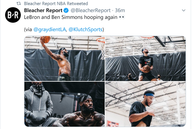 『秦昊』不戴口罩！詹姆斯和本西一同现身野球场，老汉胡子白了仍秀战斧劈扣！