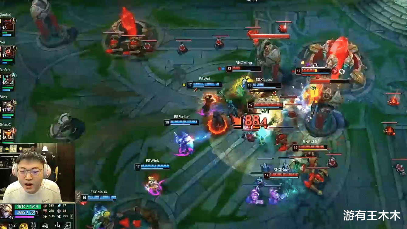 「estar战队」RNG小虎把妖姬打成“侦查姬”,团战TP拆三路,Uzi怀疑他没打伤害