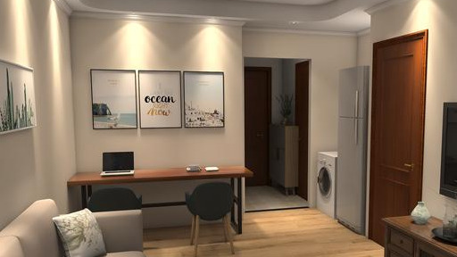 「」一室61.58平米，爆改两室，面积虽小，五脏俱全还带衣帽间