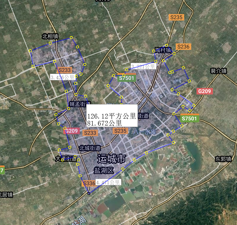 陶陶聊地理 山西南部4大城市城区面积比较：临汾市、运城市、长治市、晋城市