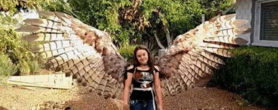 女孩|那个为“飞天梦”，得到父母支持在背上植入翅膀的女孩，结果怎样