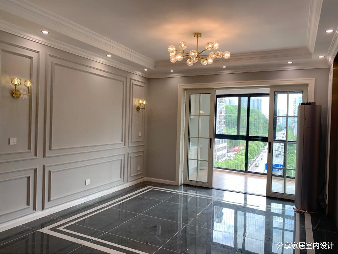 木工：硬装结束，打扫干净还没家具就很漂亮，木工打的柜子非常喜欢！