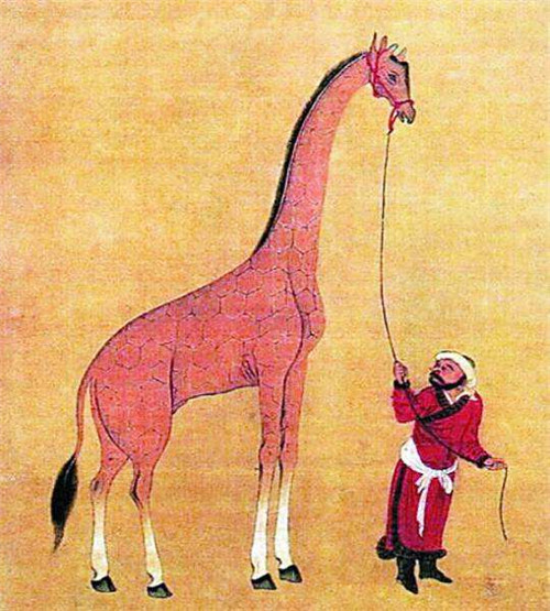 郑和|郑和带回2只“麒麟”，唬得朱棣稀罕不已，今画像公开，逗笑众人