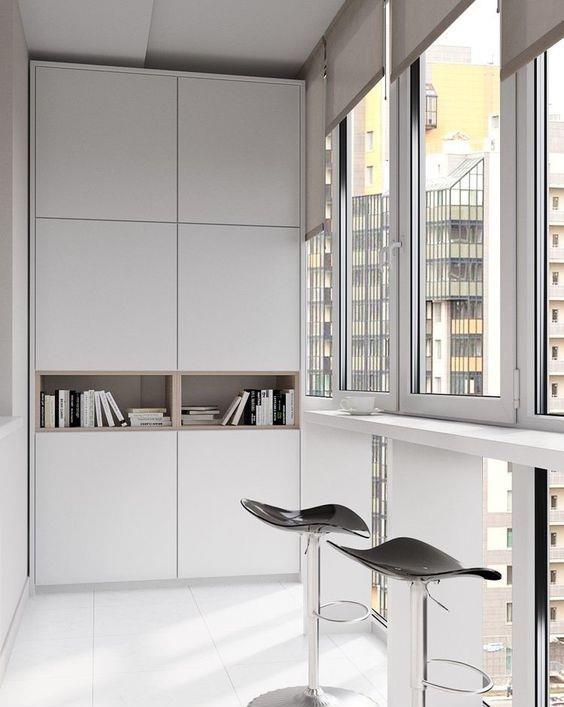 |阳台装柜子，你家在侧边要也空10公分，就偷着笑吧！日后省不少事