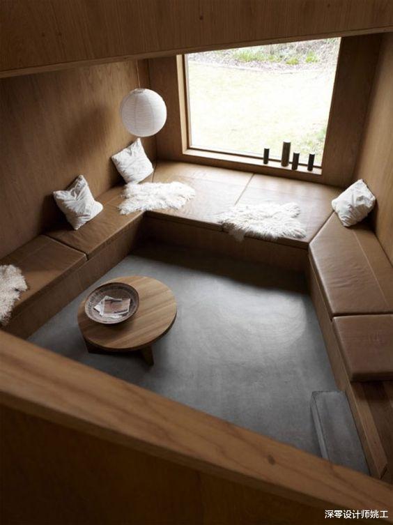 |客厅还能这样打柜子？45cm高，靠墙走一圈，省下沙发和电视柜