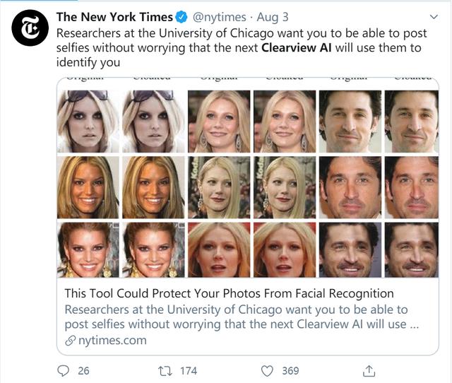 ai|23岁中国小伙发明AI对抗系统，众多大厂人脸识别技术100%失灵