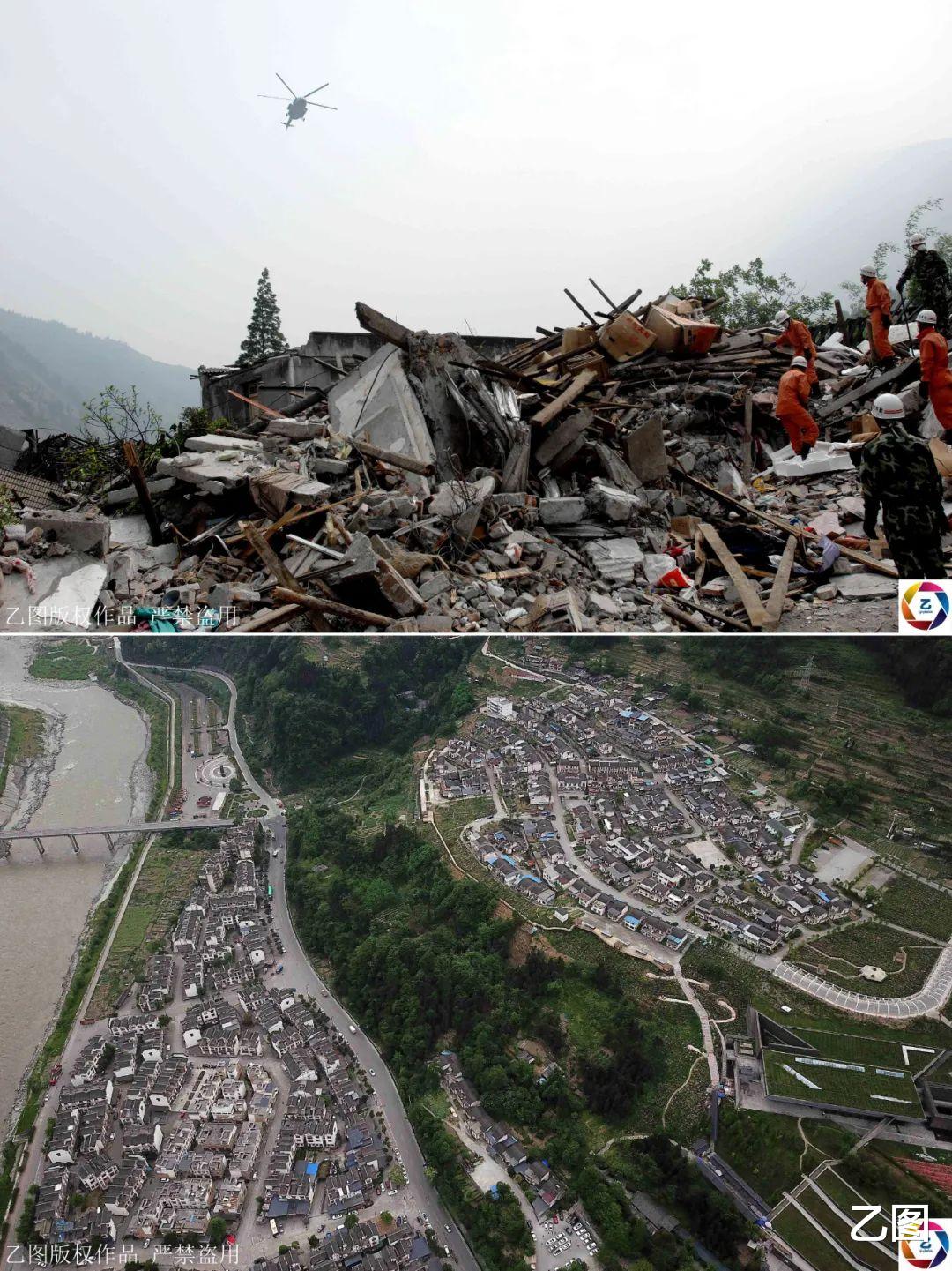 民警@12年后汶川已经重生，打开尘封12年的影像，心依然隐隐作痛