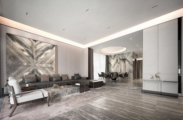 「」?130平大豪宅,现代轻奢风的简约设计,莫兰迪色彩搭配,舒适极了