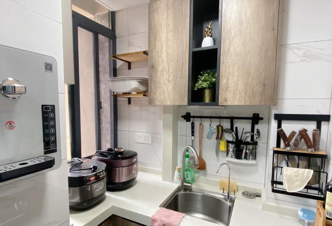 @新房入住一个月，每天坚持打扫，厨房收拾整洁又干净，分享一下！