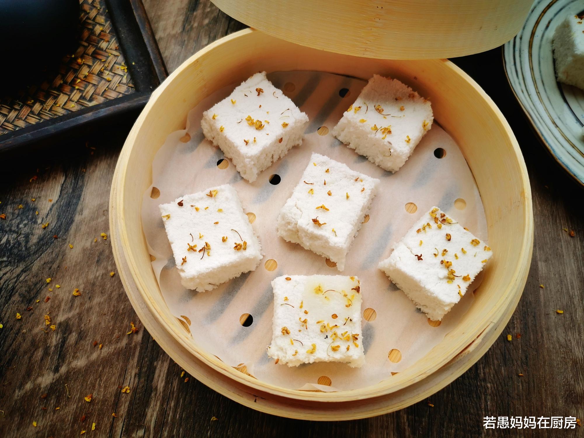 『土豆』想吃米糕不用买，告诉你详细做法，不用面粉不用发酵，成本5块钱