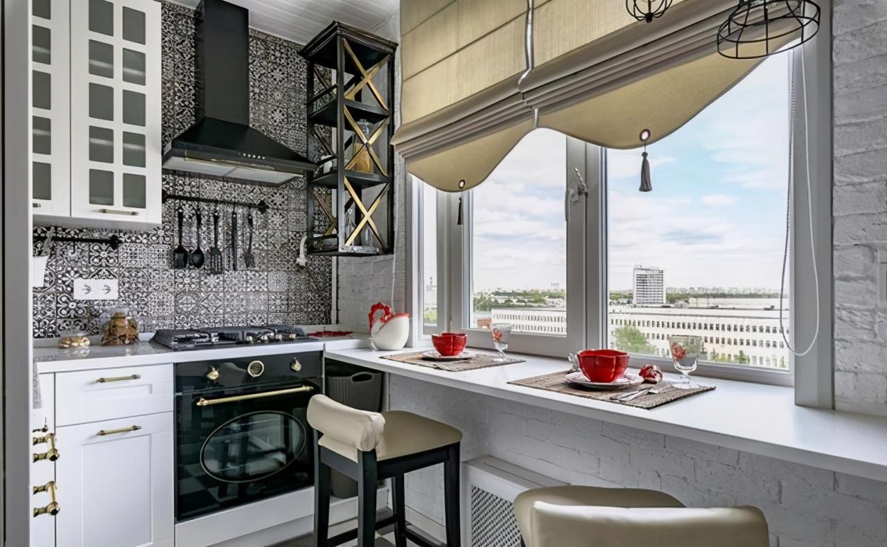 |厨房窗台与灶台连接，餐厨一体、功能叠加，回头我家也这样装！