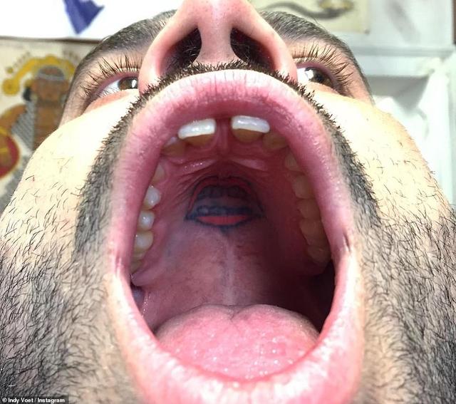 英国英鸟|比利时纹身师擅长在上颚刺青，图案千奇百怪：九成顾客无痛感