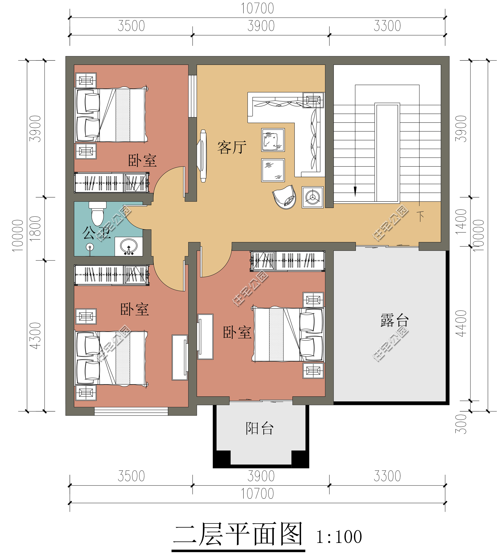|两侧有邻居不能开窗,房屋应该怎么设计?这3套图纸来教你