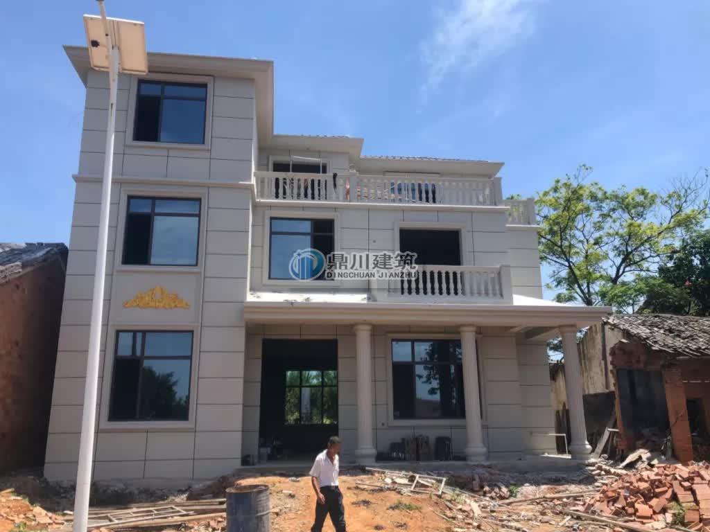 |12×9米三层别墅,外观大气,居住舒适,建好实拍完美过效果图