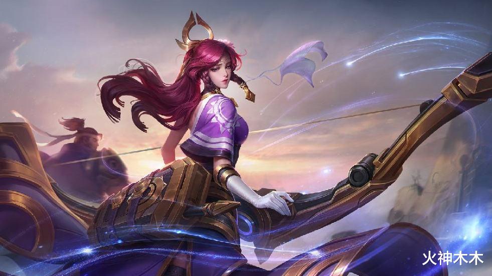 后羿|王者荣耀：伽罗废了，后羿哭了，自带名刀的她成为“第一射手”