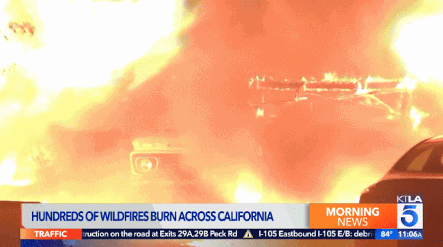 美國一天內遭遇10849次落雷，加州數百個火災現場宛若地獄-圖2