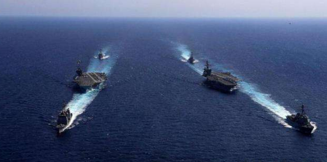马六甲海峡|美航母气势汹汹闯入海峡,47架战机升空警告,白宫:挑衅意味明显