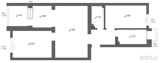 【】套内60㎡，去客厅化设计，全屋简约通透，一家三口住太舒适了
