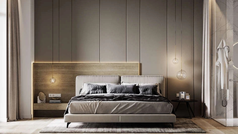 「」95㎡的三口之家，极致轻奢，冷暖交错的空间