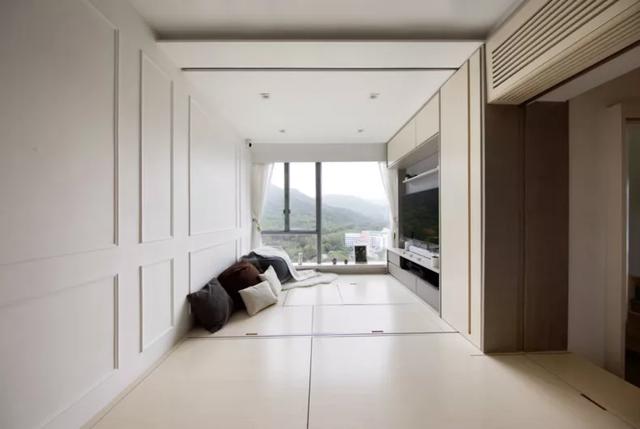 【】45㎡不规则小户型，巧用空间隔出三间房，多功能客厅进屋就上炕！