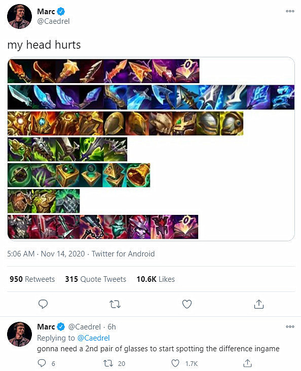 设计师|英雄联盟官方终于听到了玩家的吐槽！下个版本图标调整，你又能认清装备了！