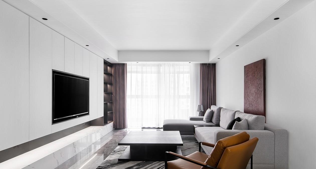 背景墙|上海夫妻晒出140㎡新家，全屋极简之风，简单之中却有惊艳之美