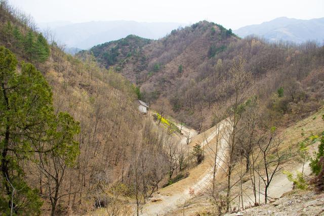 『』行走秦岭水泉沟：房都建在高高的山坡上，远看仙气很足，诗情画意