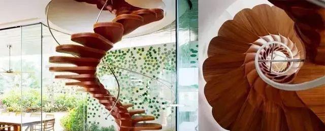 ▲国外正流行的“悬浮式”楼梯，惊艳到我了